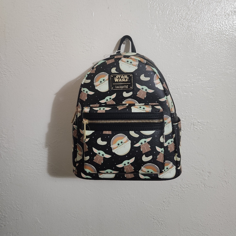 Star Wars Grogu Loungefly Mini Backpack New